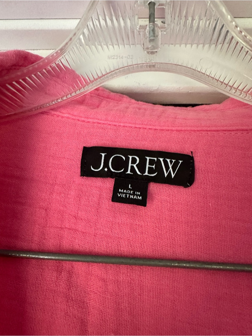 J. Crew Coral-Pink Gauze V-Neck Tunic - Picture 3 of 5